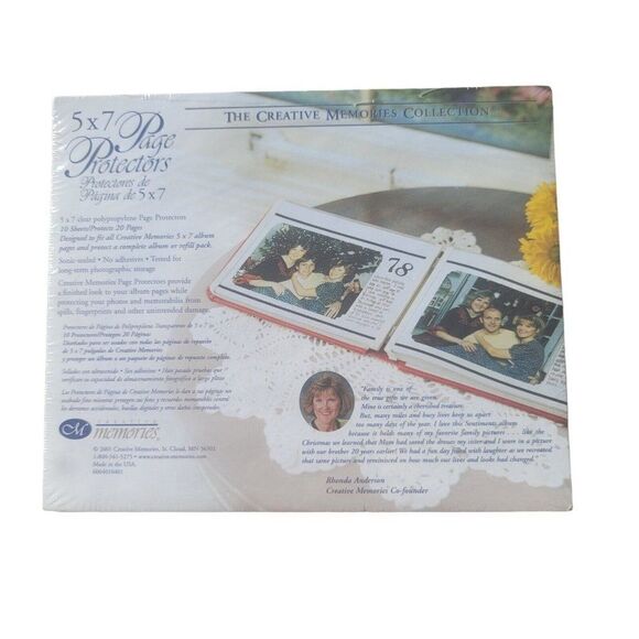 The Creative Memories Collections 2001 New In Package 5” X 7” Page Protectors - Picture 1 of 3